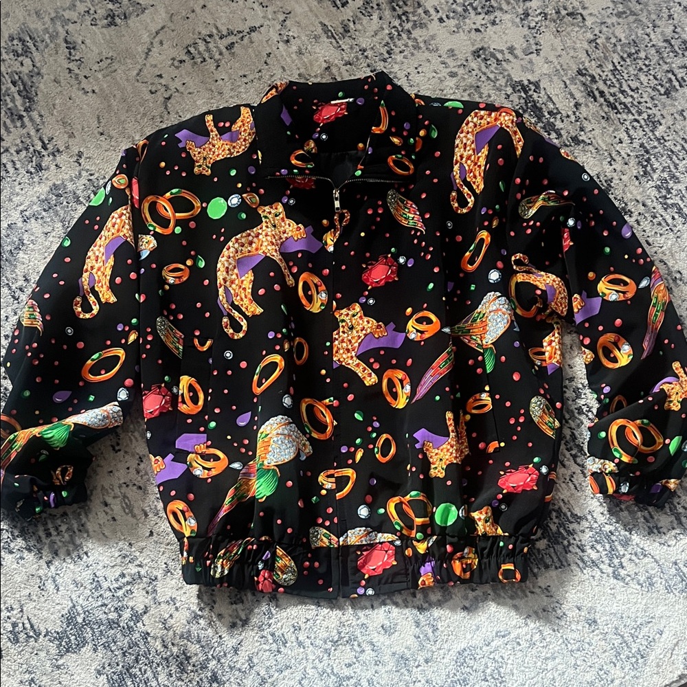 Vintage silky jacket - Picture 1 of 5